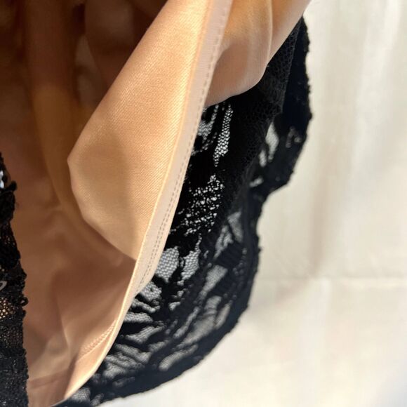 Onyx Nite Black Lace & Sequin Dressy Cocktail Evening Tank Top Size Large - Picture 6 of 10